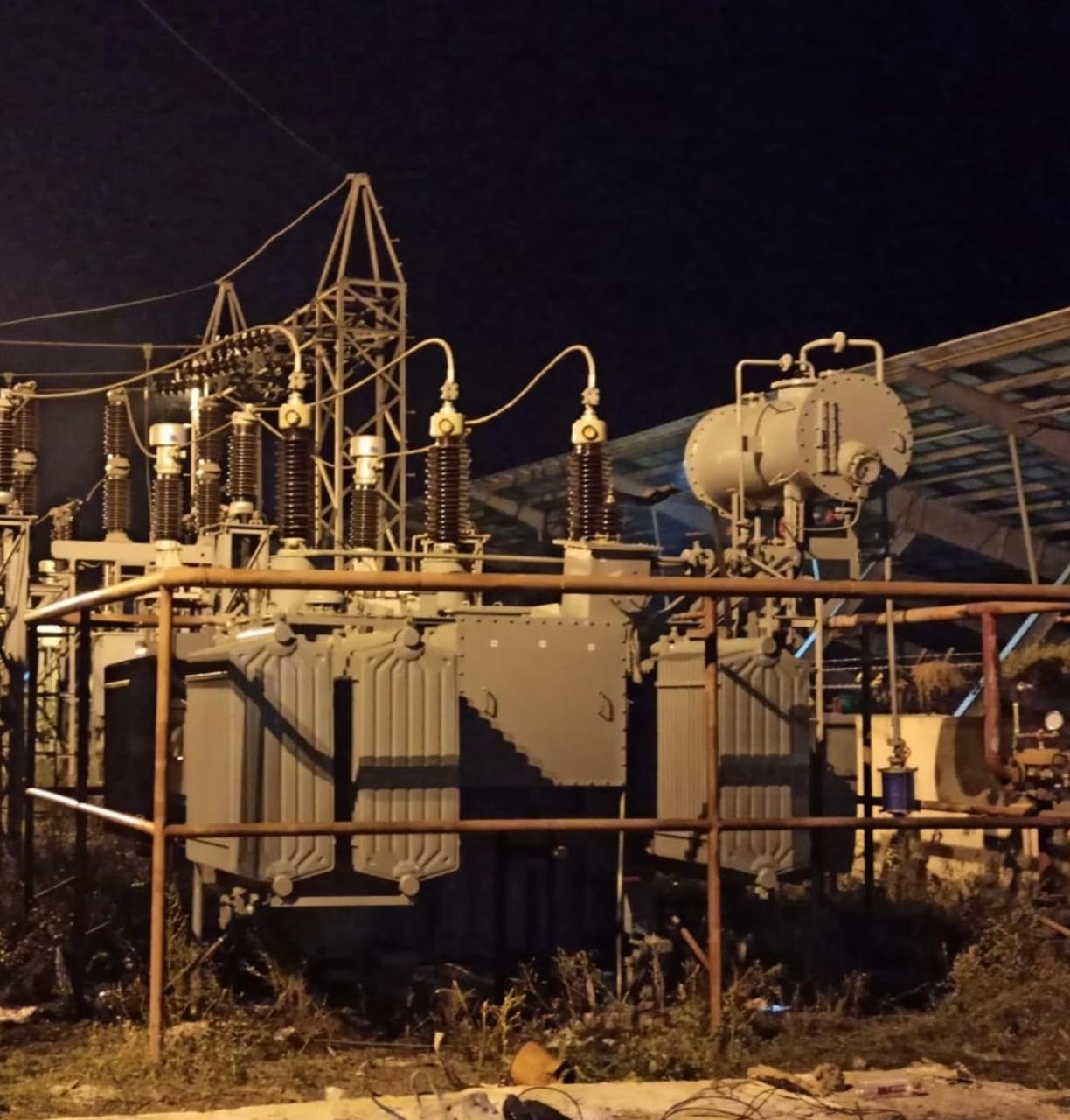 Power transformer installed in sub station